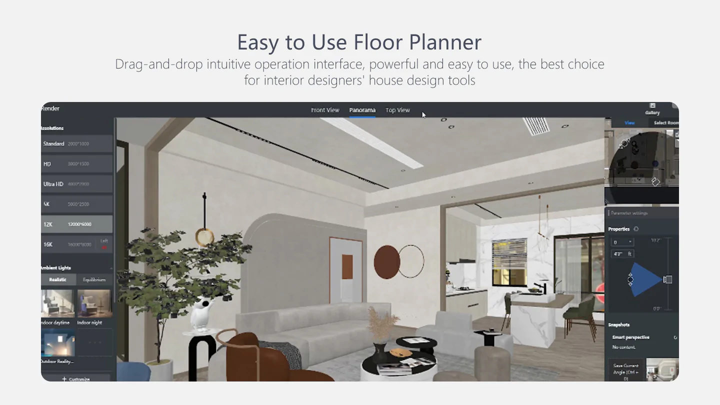 Create dimensioned home plans online