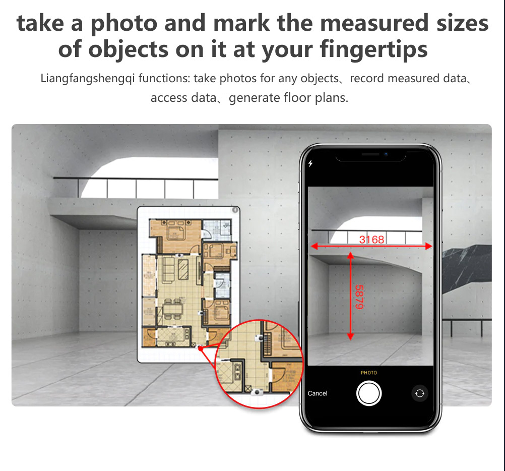 Customized laser measure tool Generate PDF pictures